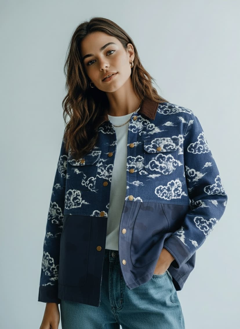 AI-generated fashion photography with natural lighting